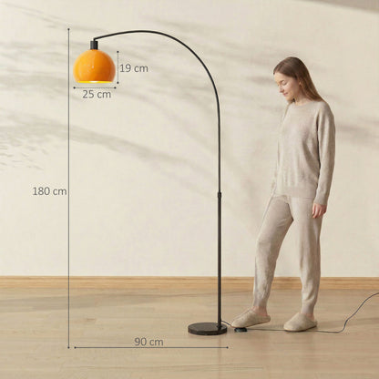 Floor Lamp for Living Room, Modern Standing Lamp with Shade & Foot Switch, Minimalist Tall Pole Lampshade for Bedroom, Office, Black