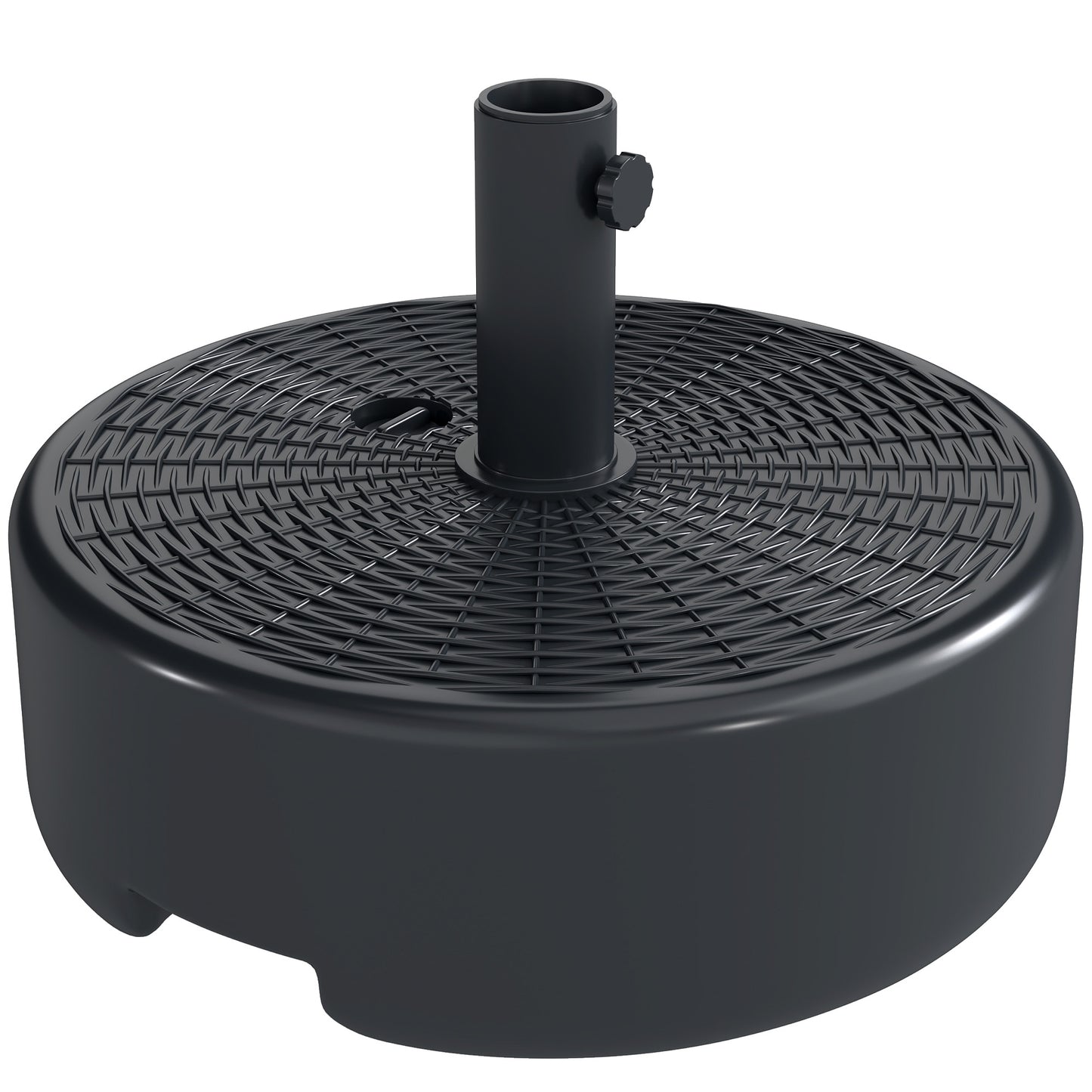 Parasol Base 22kg Sand Filled for 38/48mm Poles Black