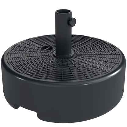 Parasol Base 22kg Sand Filled for 38/48mm Poles Black