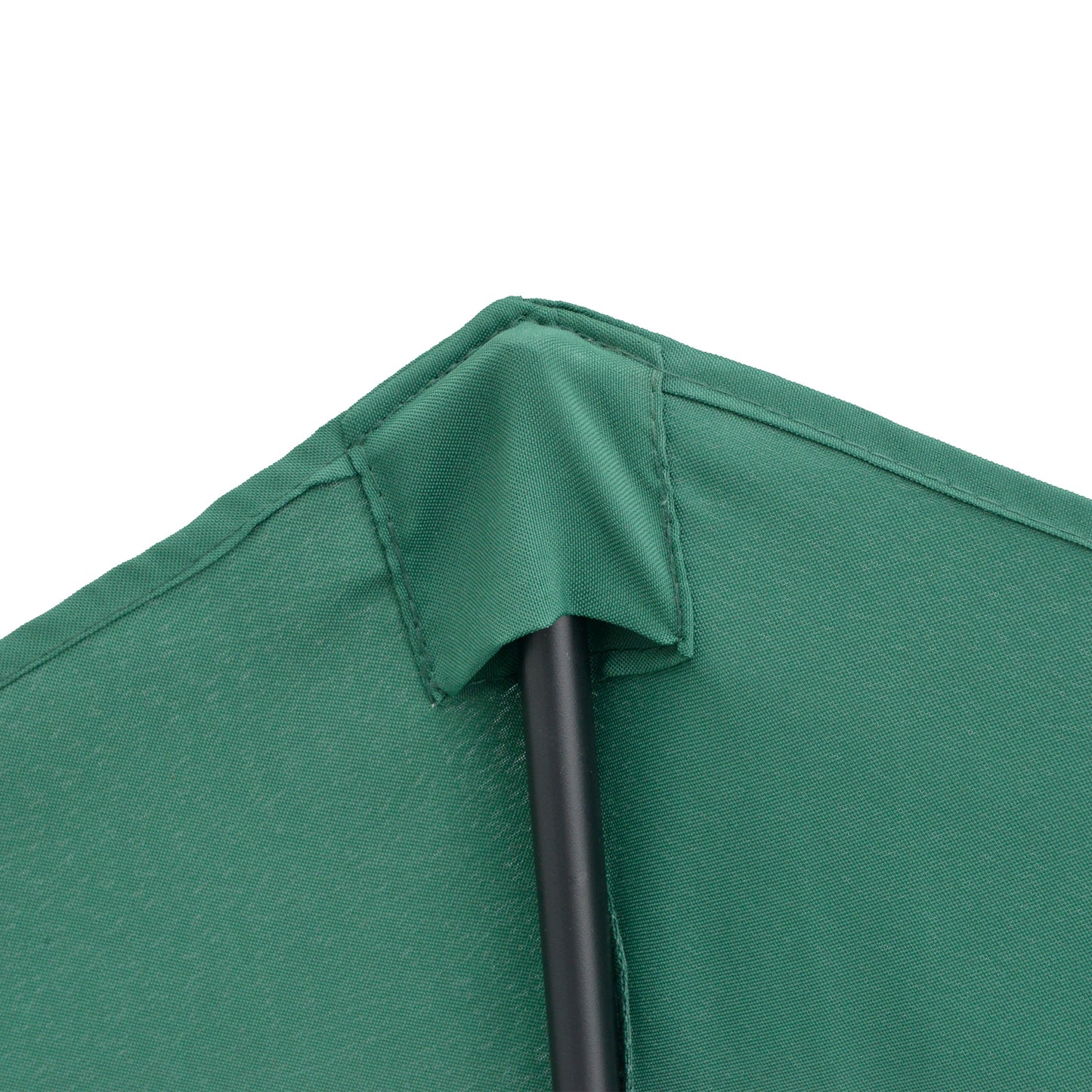 2.7m Metal Frame Garden Furniture Parasol Half Round Umbrella