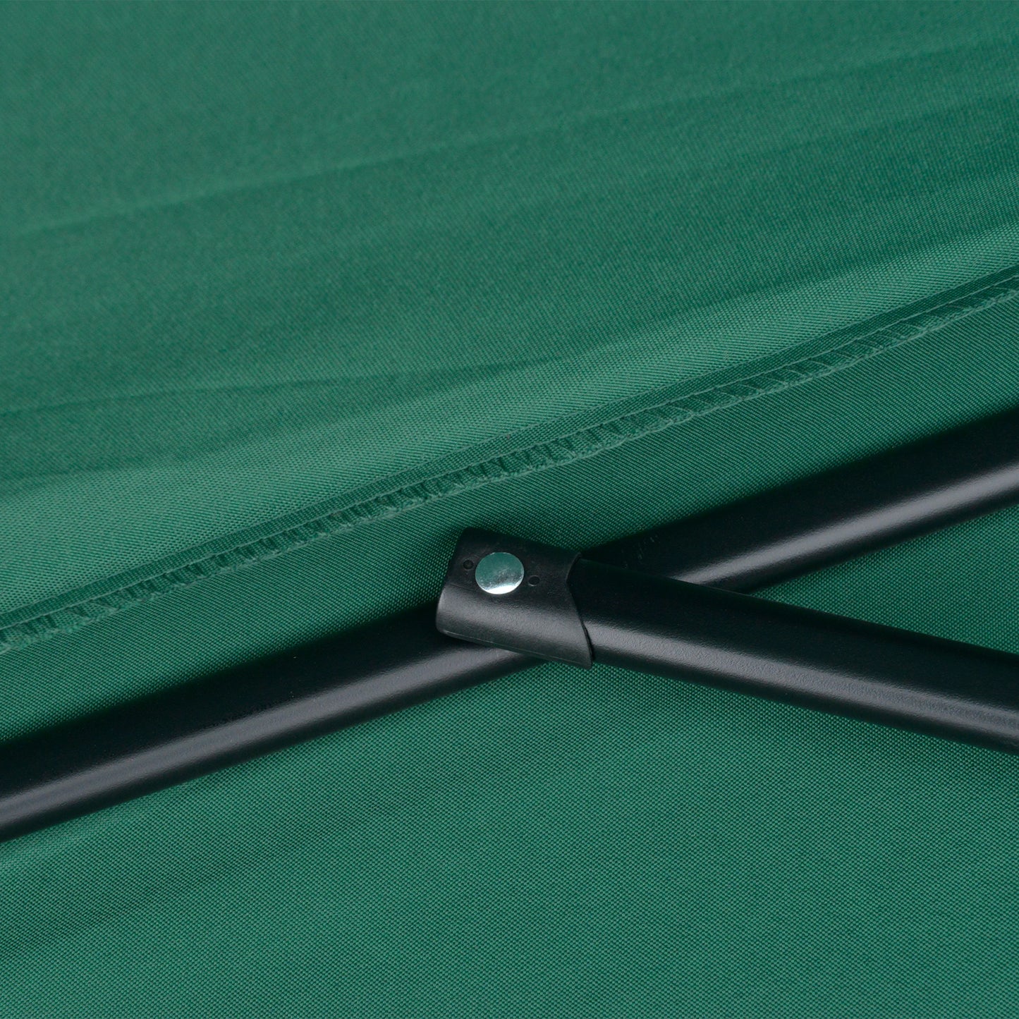 2.7m Metal Frame Garden Furniture Parasol Half Round Umbrella