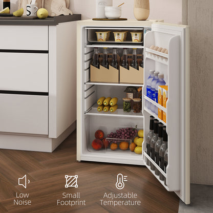 91L Freestanding Under Counter Fridge Beige