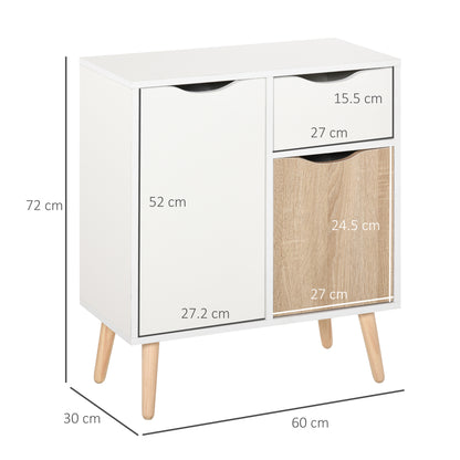 Floor Cabinet Storage Cupboard Sideboard with Drawer for Bedroom