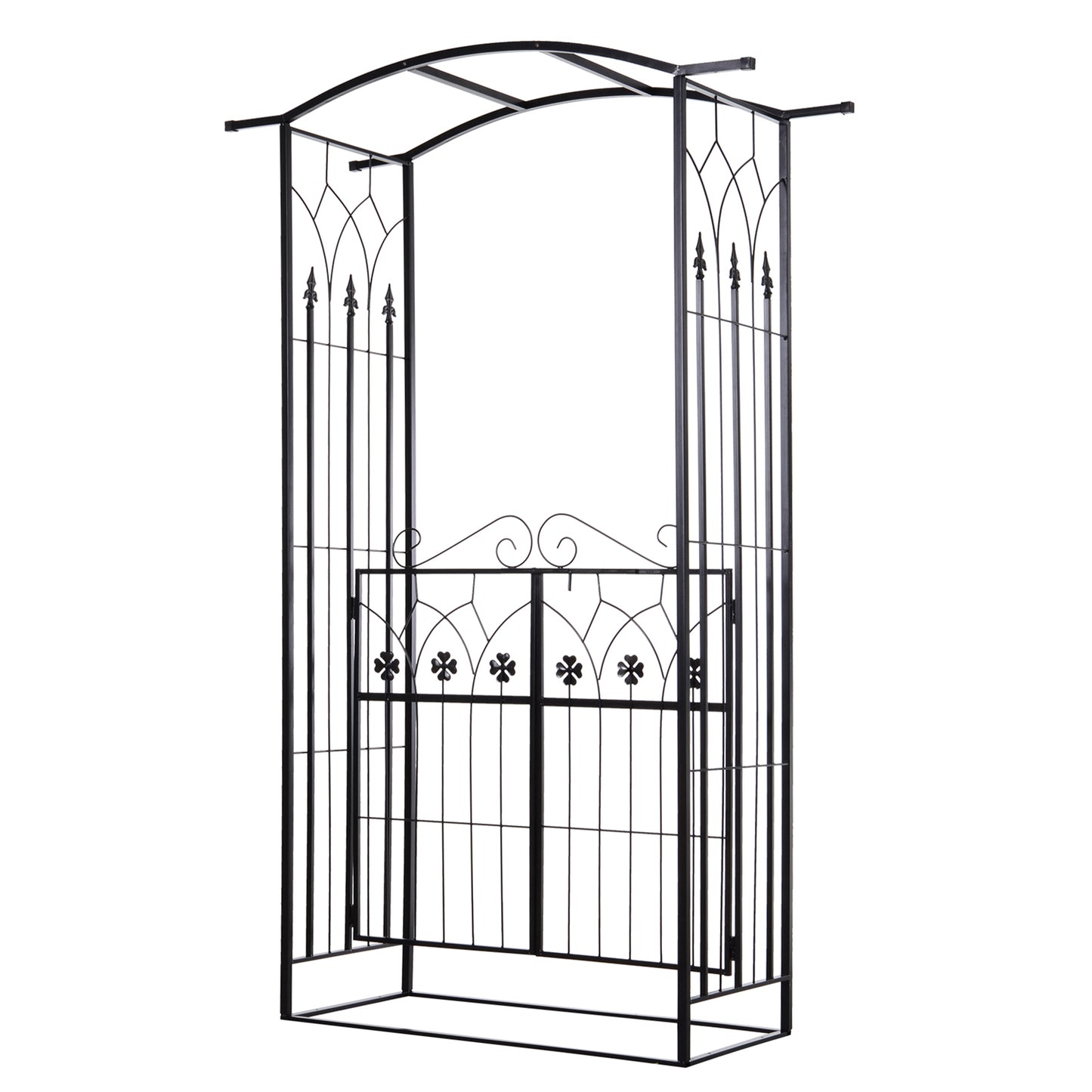 Garden Entrance Arch Bench Outdoor Patio Rose Trellis Climbing Plant