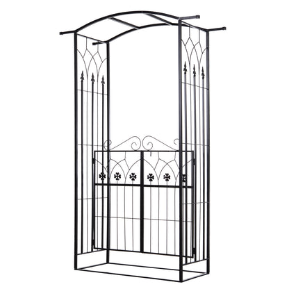 Garden Entrance Arch Bench Outdoor Patio Rose Trellis Climbing Plant