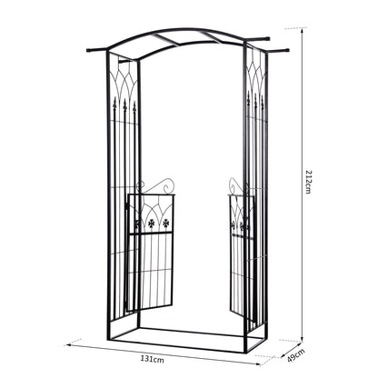 Garden Entrance Arch Bench Outdoor Patio Rose Trellis Climbing Plant