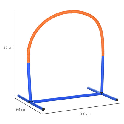 4PCs Portable Dog Agility Equipment Blue