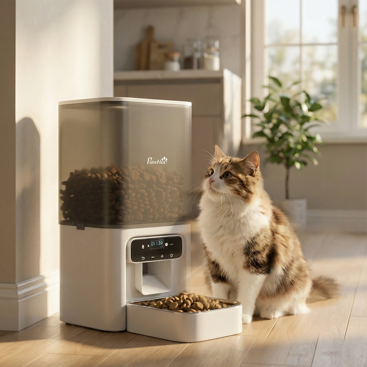 Automatic Cat Feeder Programmable with Timer, 10s Voice Recorder