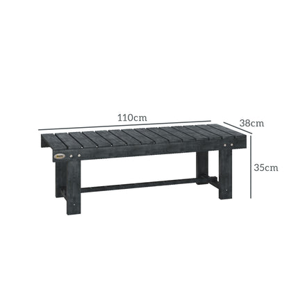 1.1M Outdoor Garden Bench Patio Loveseat Fir Wood 2 Person