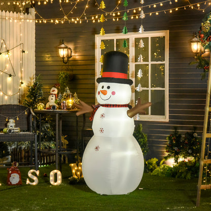 6ft Giant Inflatable Snowman Christmas Decoration LED Lights Accessories
