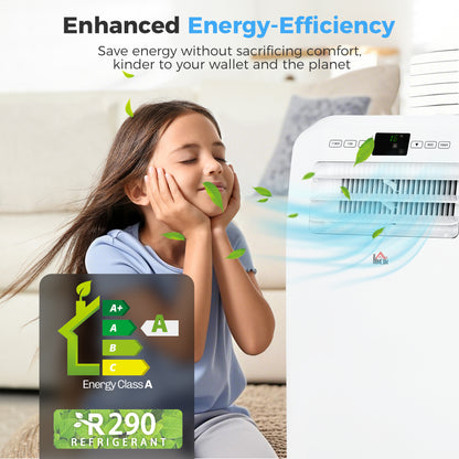 12000 BTU Portable Air Conditioner with 35m², Dehumidifier, Timer