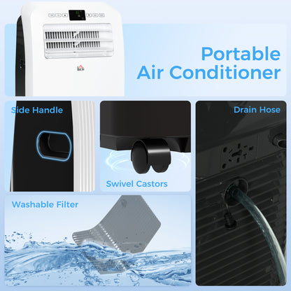12000 BTU Portable Air Conditioner with 35m², Dehumidifier, Timer
