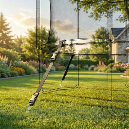 4Pcs Trampoline Anchor Kit, 32 cm Galvanised Trampoline Stakes