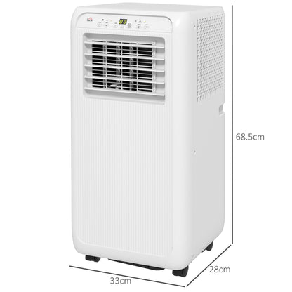 7,000 BTU Portable Air Conditioner with 26m², Dehumidifier, Timer