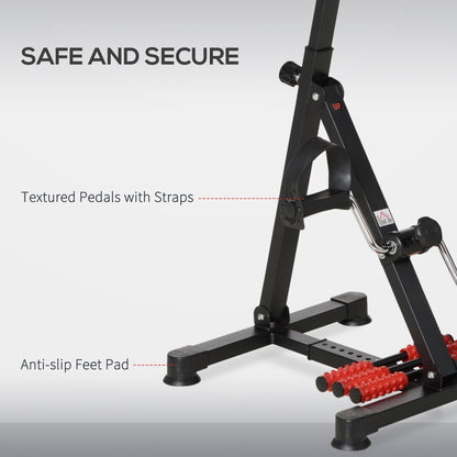 Pedal Rehabilitation Exercise Bike for Seniors and Elderly Black&Red