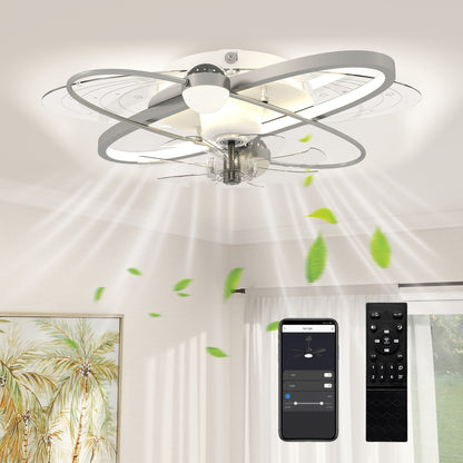 Ceiling Fan with Light and Remote & App Control LED Ceiling Fan Light