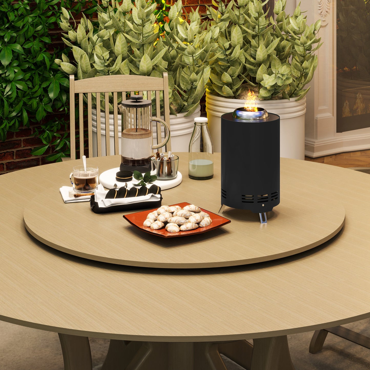 Stainless Steel Smokeless Wood Burning Firepit Garden Fire Pit