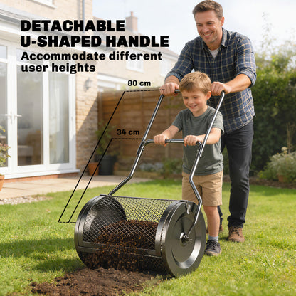 Compost Spreader, 20" Peat Moss Spreader