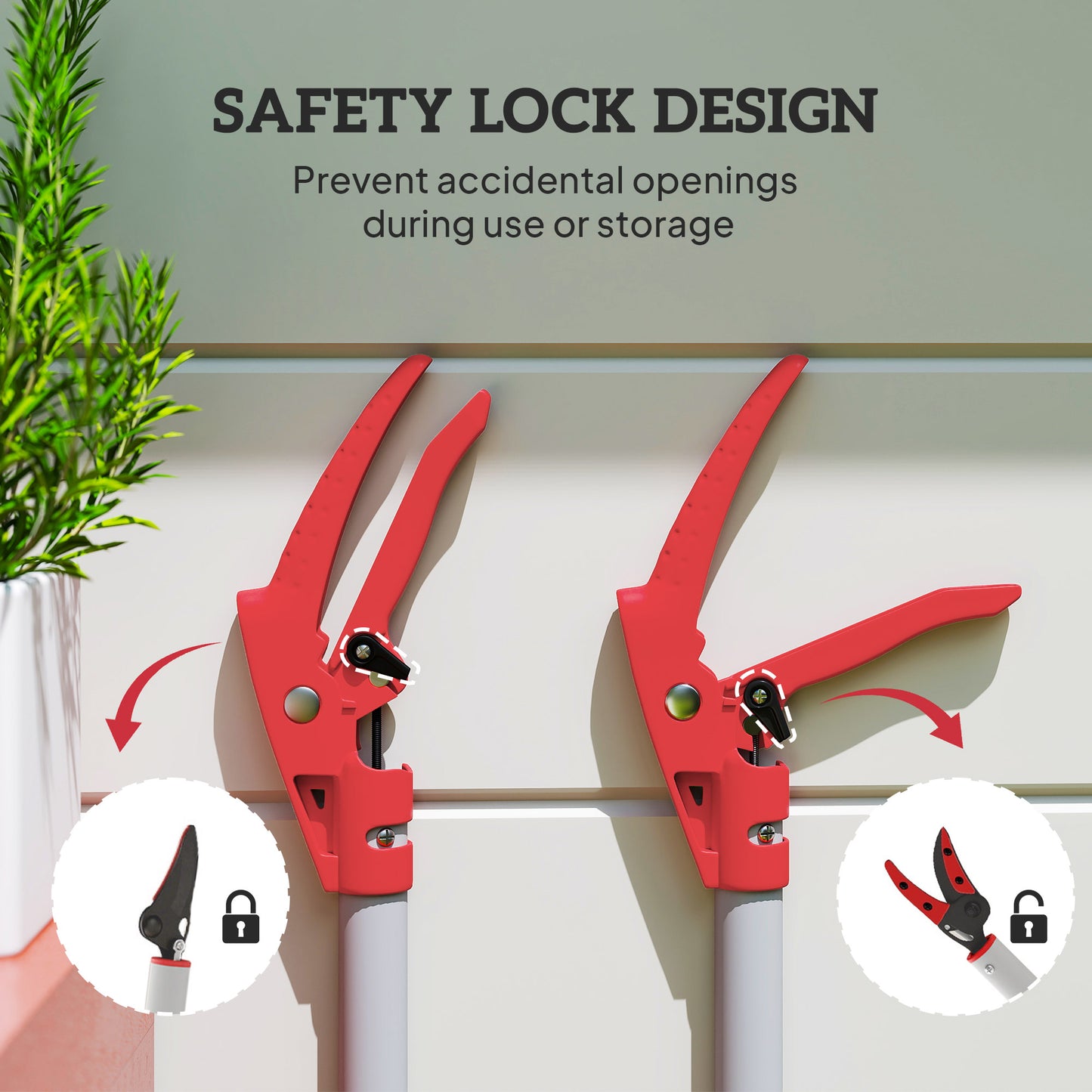120 cm Tree Pruner Long Reach, Lightweight & Strong