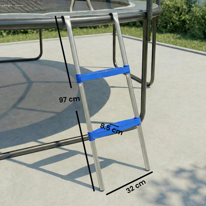 Trampoline Ladder, 2-Steps with Horizontal Wide Steps