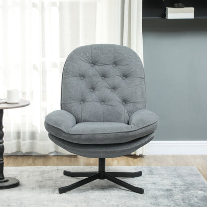 Accent Chair with Water-Repellent Chenille Fabric