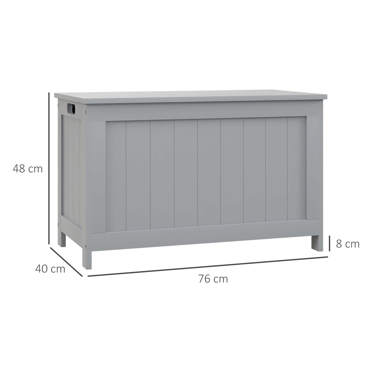Storage Chest with 2 Safety Hinges, Storage Bench for Living Room