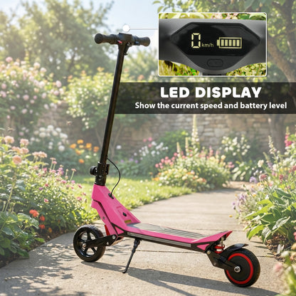 Electric Scooter for Kids, Foldable E Scooter for Age Age 6+ Pink