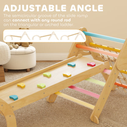 8-in-1 Toddler Climbing Frame, Play Triangle Set, Multicolour