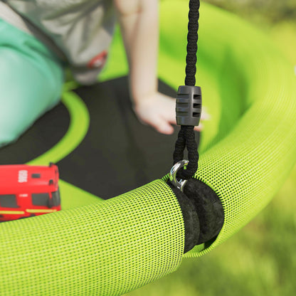 Nest Swing Seat, 100 cm Saucer Tree Swing Set for Kids, Green