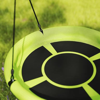 Nest Swing Seat, 100 cm Saucer Tree Swing Set for Kids, Green