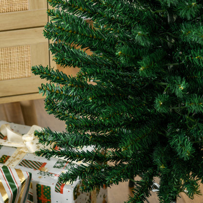 7.5ft Artificial Pencil Christmas Tree with Colourful Lights, Steel Base