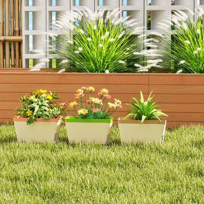 3 Pcs Self Watering Plant Pots w/ Visual Water Level Window
