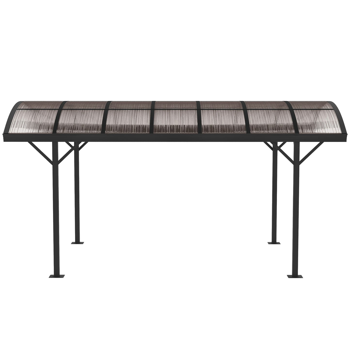 5 x 3(m) Garden Aluminium Pergola Gazebo Carport w/ Polycarbonate Roof