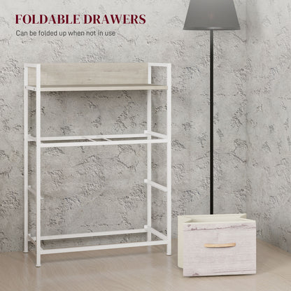 Bedroom Chest of Drawers 4 Drawer Dresser w/ Shelf, Natural
