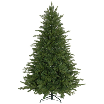 6 Ft Artificial Christmas Tree with Metal Base, Hinged Branches