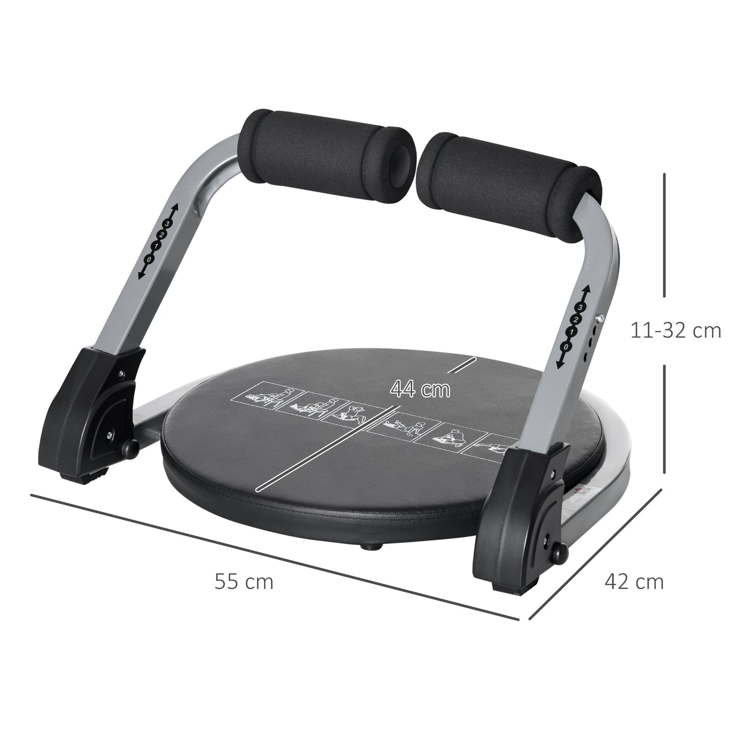 Ab Machine, Abs Trainer, Whole Body Exercise Equipment for Home Gym
