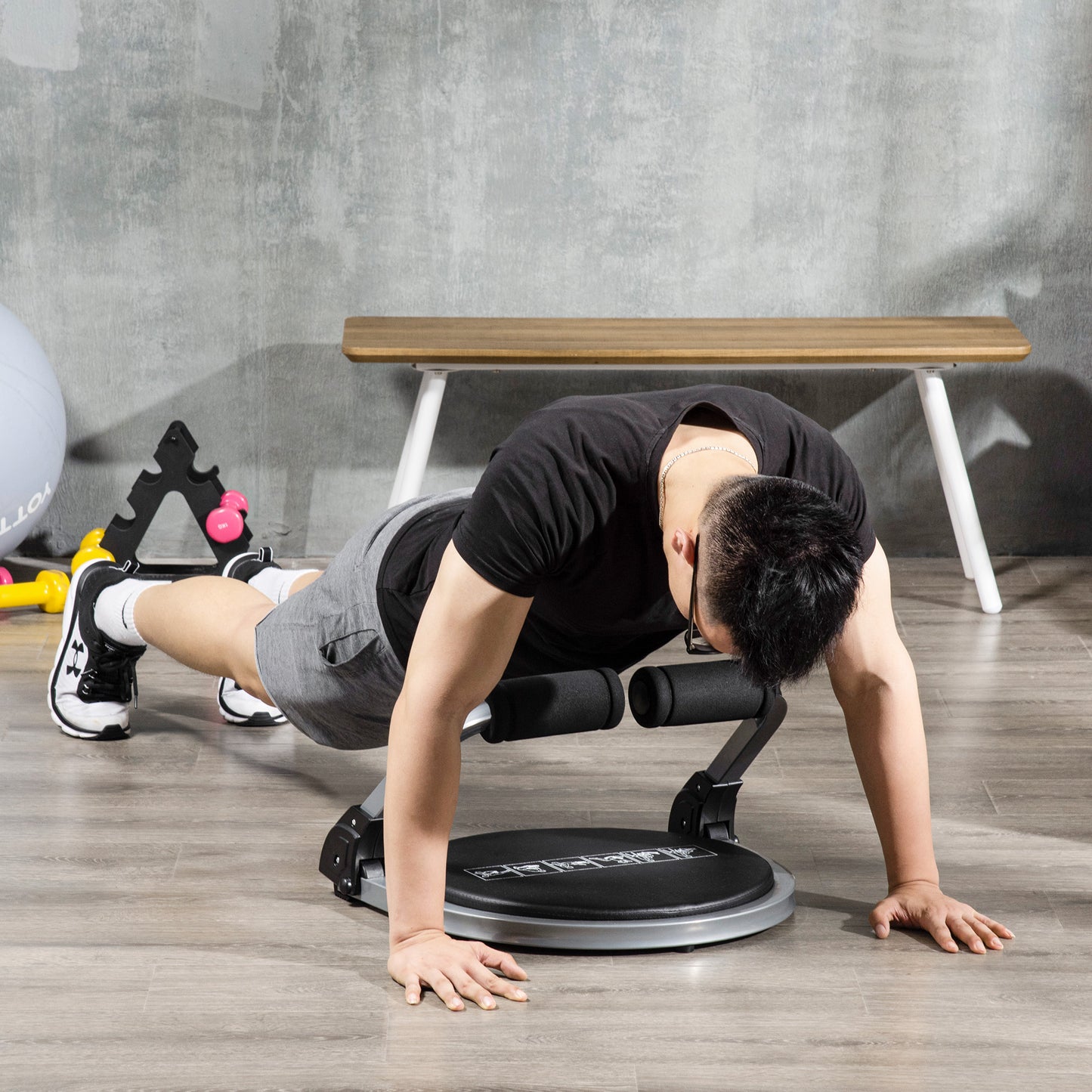 Ab Machine, Abs Trainer, Whole Body Exercise Equipment for Home Gym