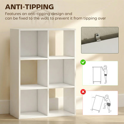 Industrial Storage Shelf, Bookcase, Bookshelf, White Wood Effect