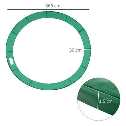 12ft Trampoline Pad Surround Pad Thick Foam Replacement Spare Green
