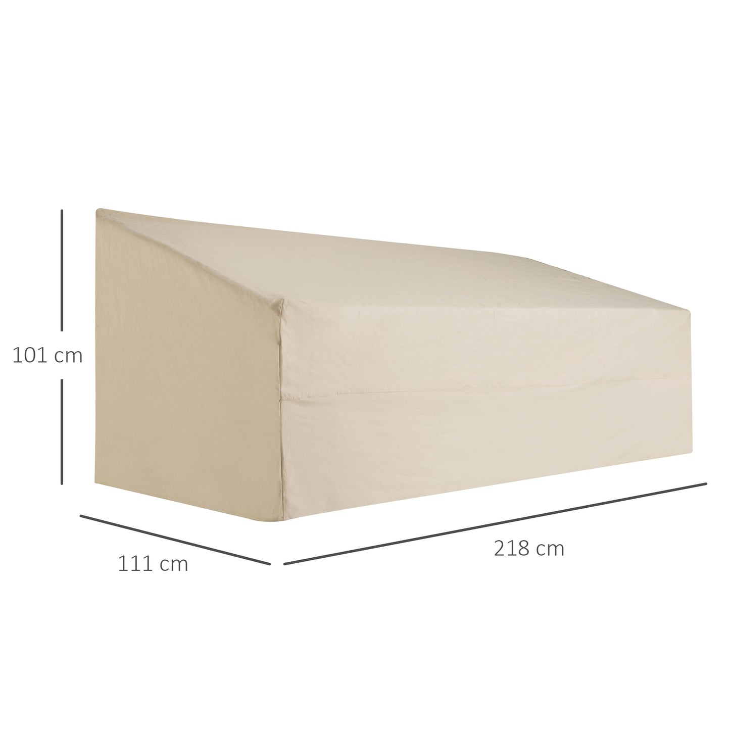 3 Seater Rain Cover Garden Sofa Chair Bench Protector 218x111x101cm