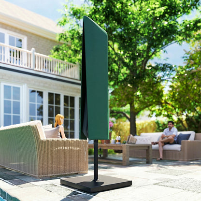 Garden Parasol Cover for 2-4m Umbrella Protector, Dark Green