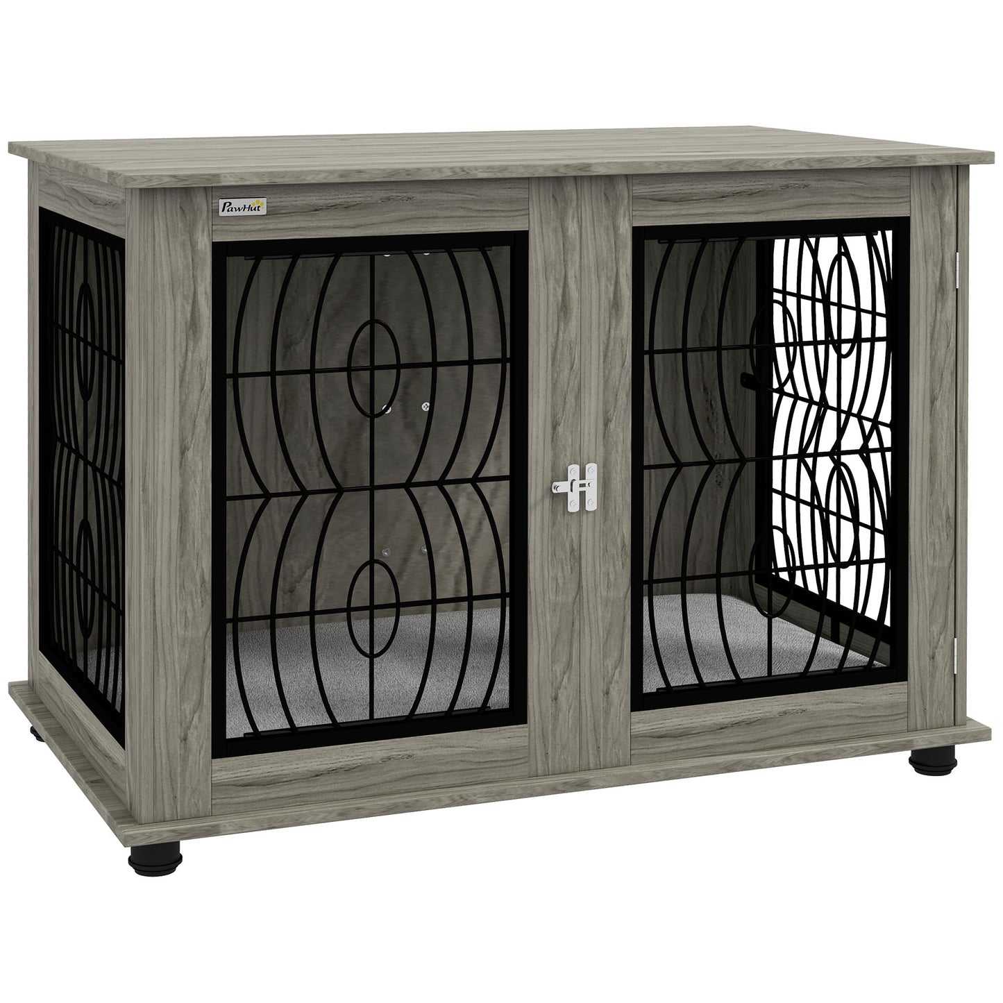 Dog Crate Furniture, 37" End Table for Large Dogs w/ Cushion
