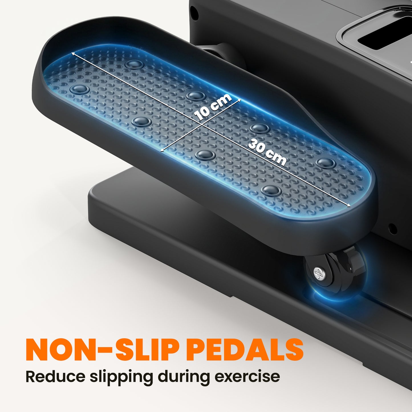 Under Desk Elliptical Machine, Electric Elliptical Machine for Seniors with Manual/Auto Mode, 12 Adjustable Speed, Portable Seated Pedal Exerciser with Remote Control & LED Monitor for Home