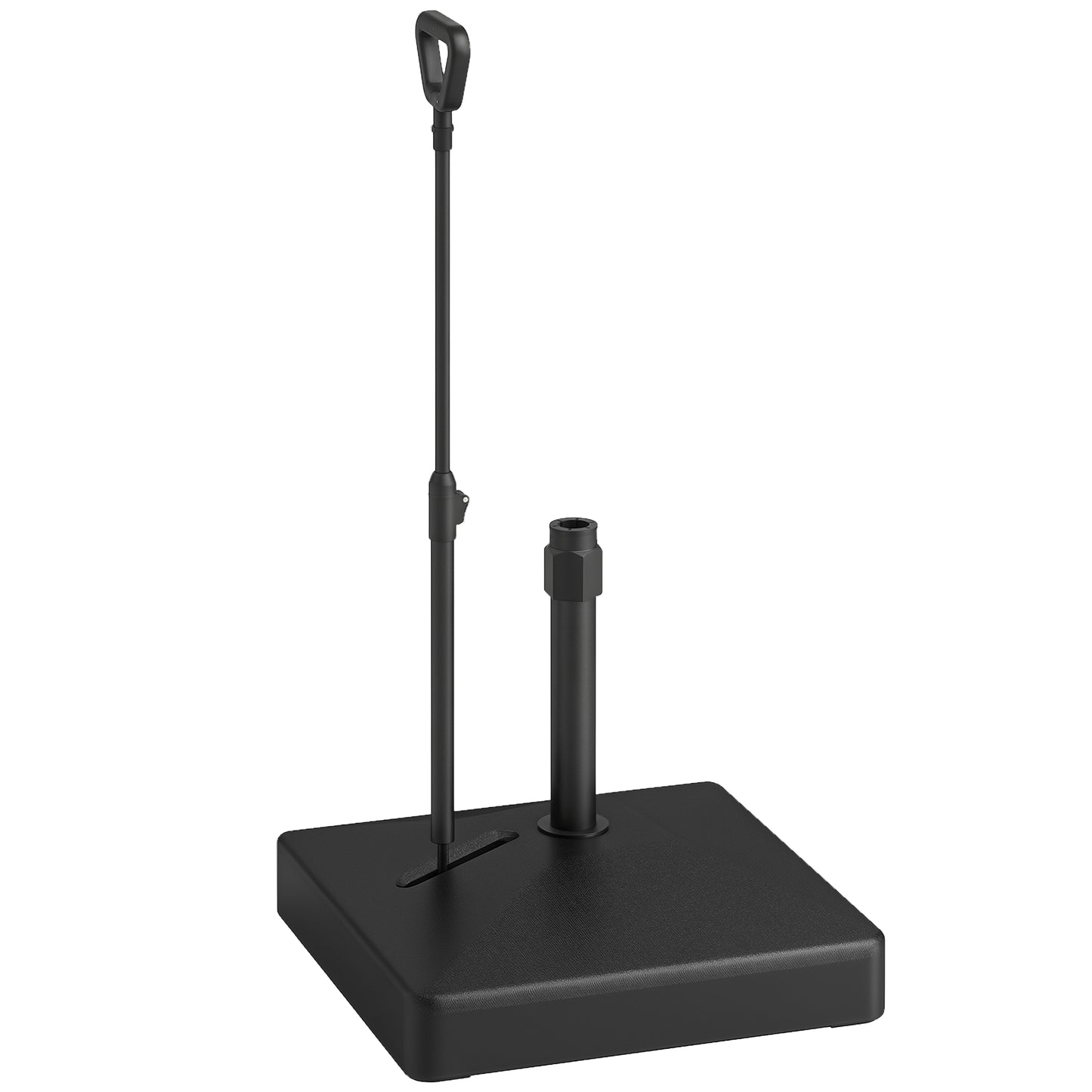 Garden Parasol Base Parasol Stand, Sand/Water Filled, Black