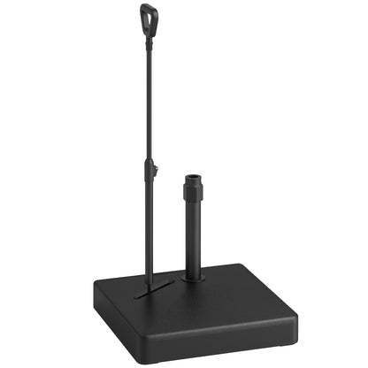 Garden Parasol Base Parasol Stand, Sand/Water Filled, Black