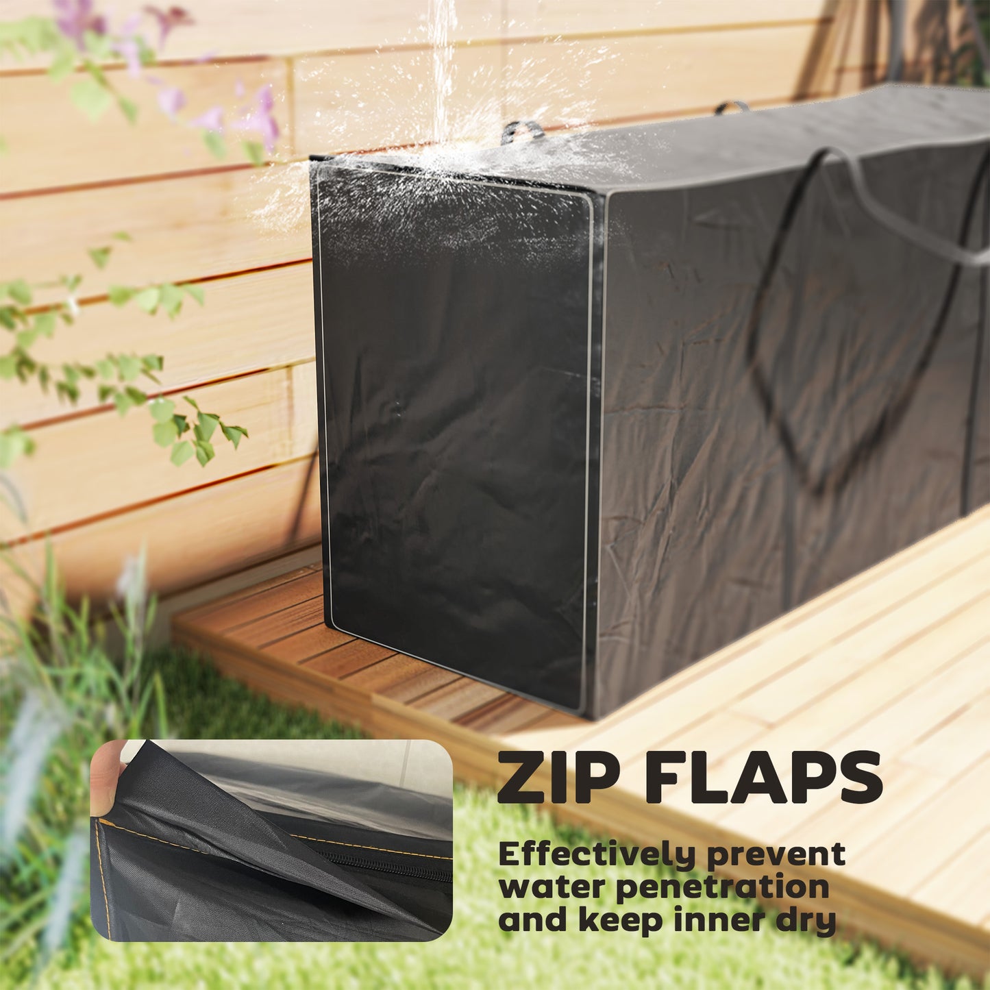 720 L Garden Furniture Cushion Storage Bag, 600D Oxford Fabric