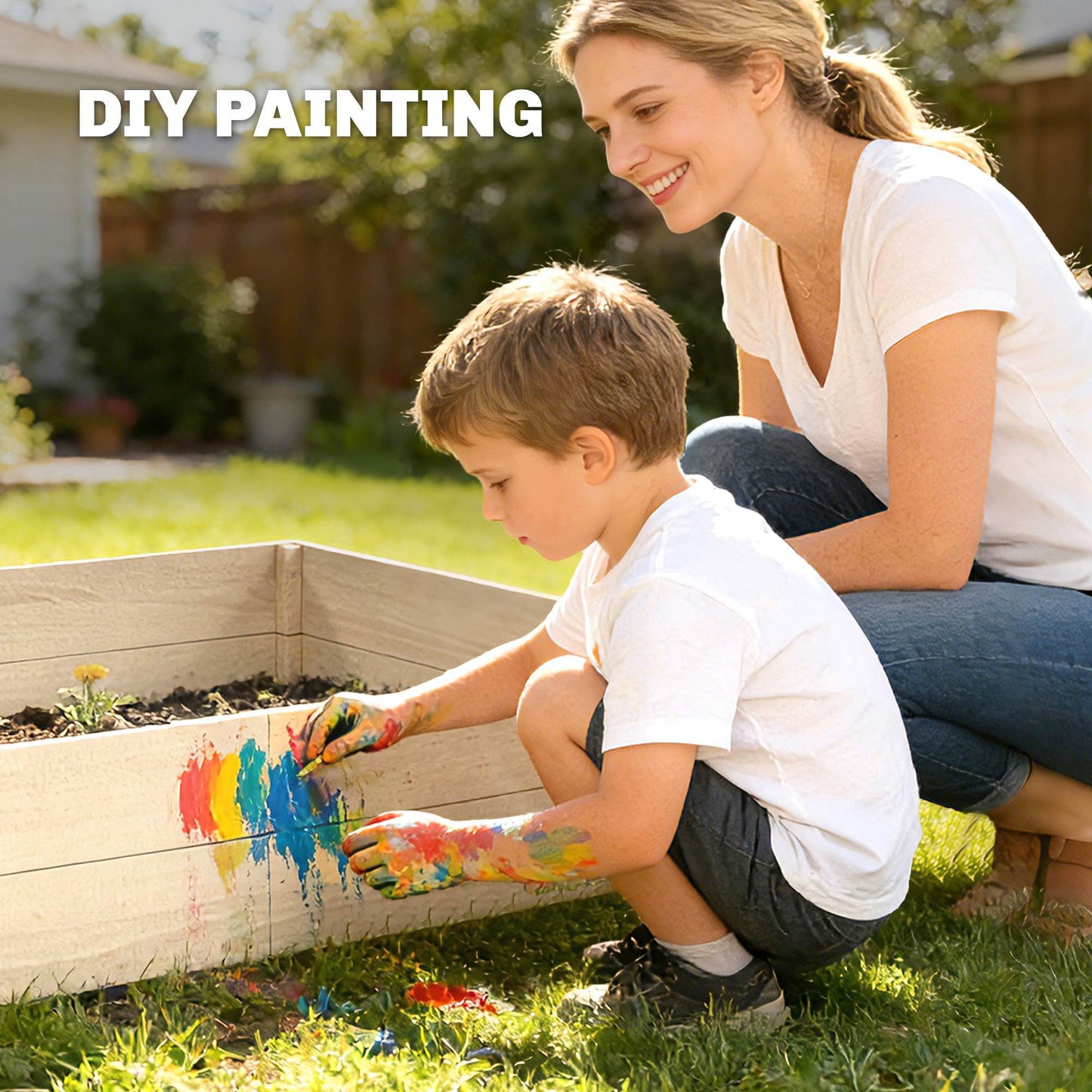 Wooden Raised Bed for Garden, 620L Extra Large Raised Garden Bed