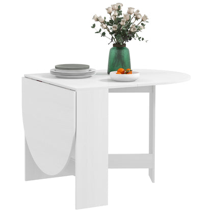 Oval Kitchen Table for Dining Room, Small Spaces, Ash Wood-Effect