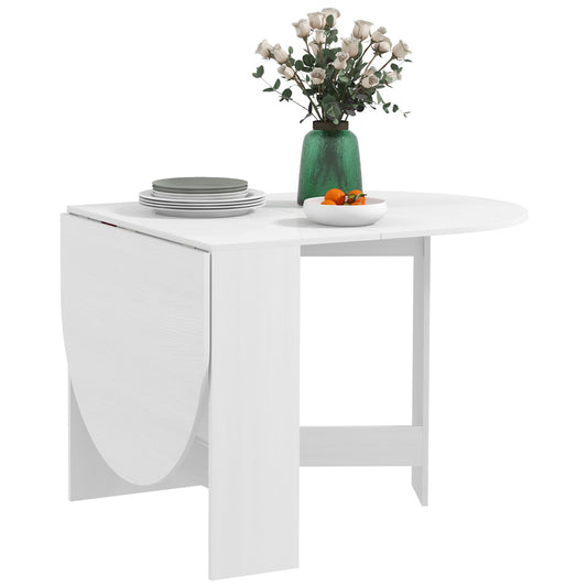 Oval Kitchen Table for Dining Room, Small Spaces, Ash Wood-Effect