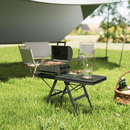 3 ft Folding Camping Table w/ Adjustable Heights & Mesh Desktop